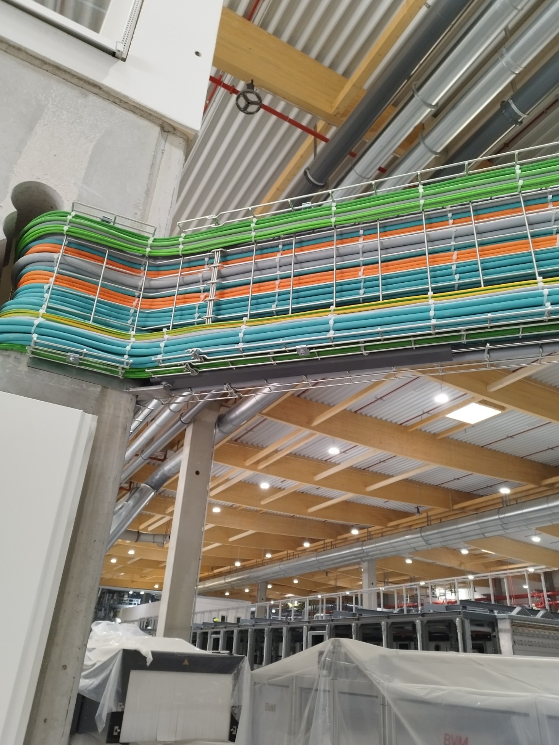 Industrial cable installation